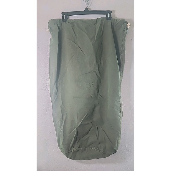 Other - Vintage Military Laundry Barracks  Bag OD Green Drawstring Korean War